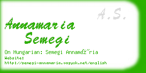annamaria semegi business card